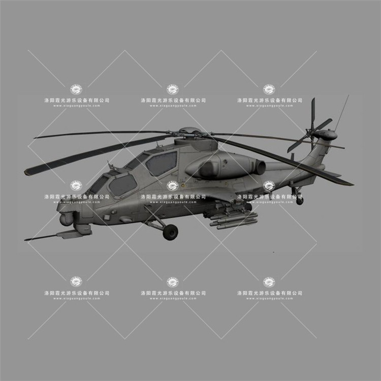 邕宁武装直升机3D模型